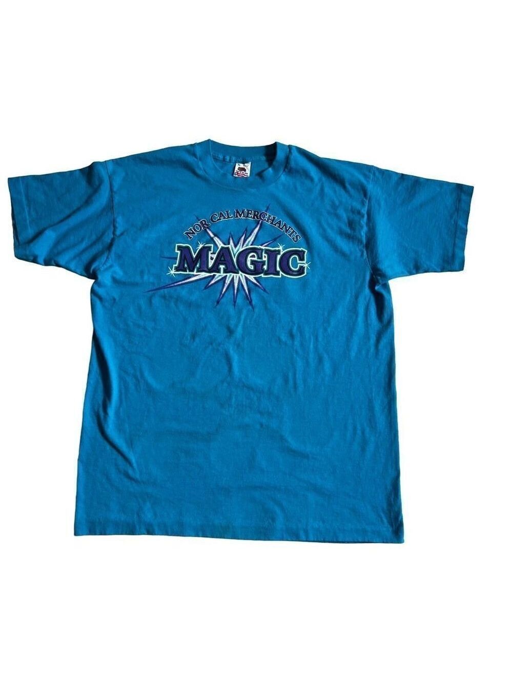 Vintage Fruit of the Loom Crewneck 90s Magic T-shirt single stitch Made in USA